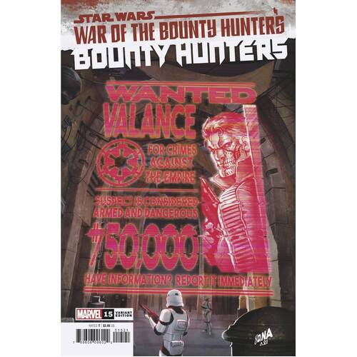 STAR WARS BOUNTY HUNTERS #15 WANTED POSTER VAR WOBH